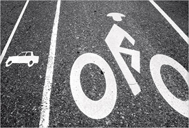 big bike lane